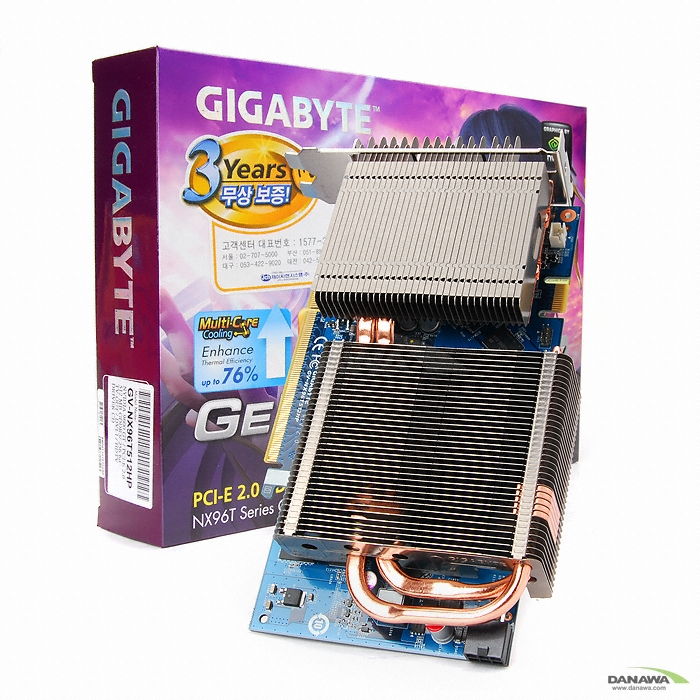지포스 9600GT Ultra Durable2 512MB 멀티코어쿨링 + AUDIGY LS 팩