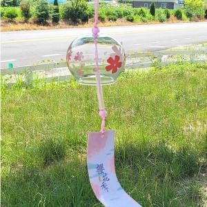 셀러허브 일본 후우링 벚꽃 풍경종 유리풍경 S10663981