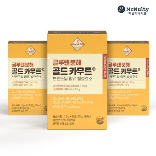 맥널티바이오 글루텐분해 골드 카무트 30포 (3개)_이미지