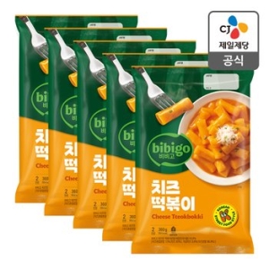 CJ제일제당 비비고 치즈 떡볶이 360g (5개)