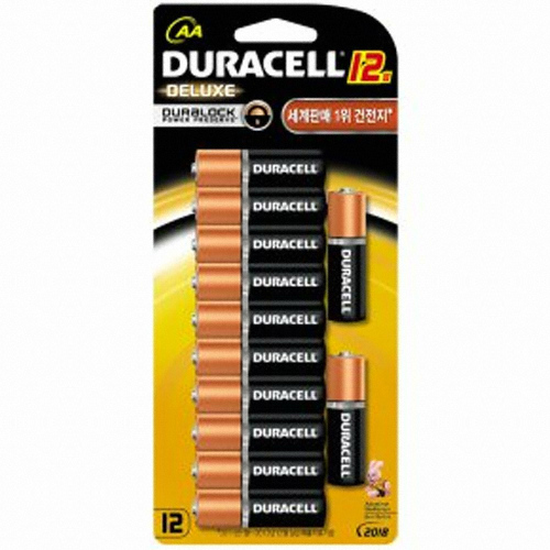 듀라셀 디럭스 알카라인 AA (12개)_이미지