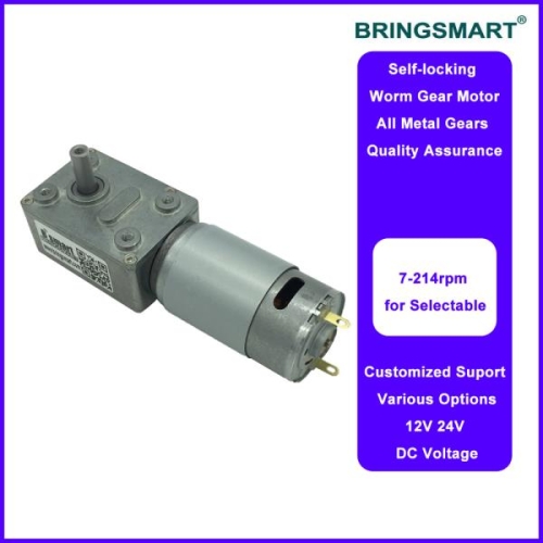 퀵실버 DC 전자 JGY-395 웜 기어 모터, 저속 2.5-210RPM 웜 감소 기어박스 엔진, 12V 24V 자동 기어드 모터