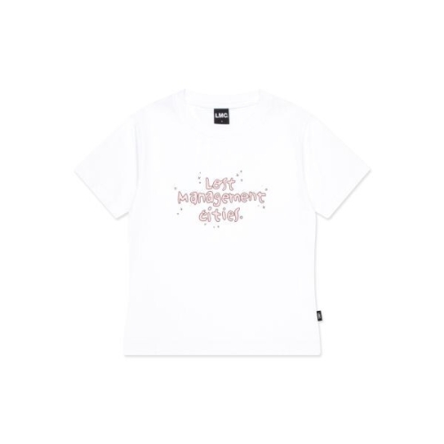 엘엠씨 LMC WM FN DOODLE CROPPED TEE white 0LM45STS803WHT_이미지