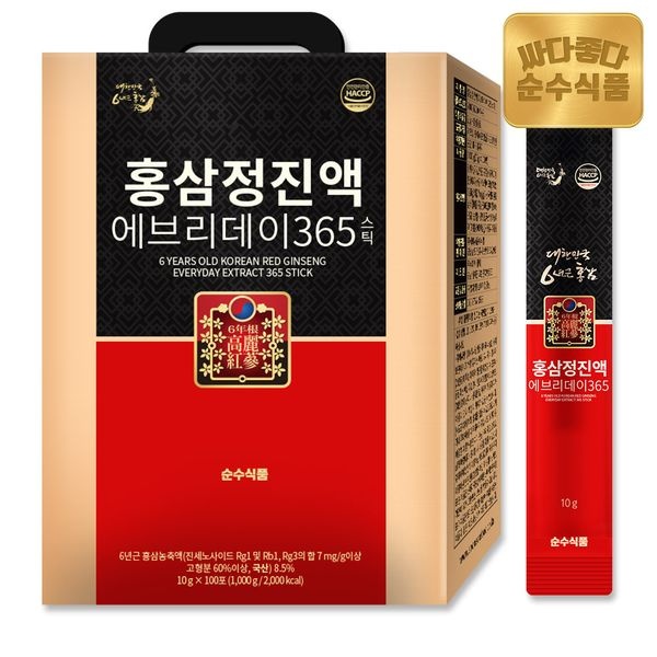 순수식품 홍삼정 진액 에브리데이 365 10g 100포