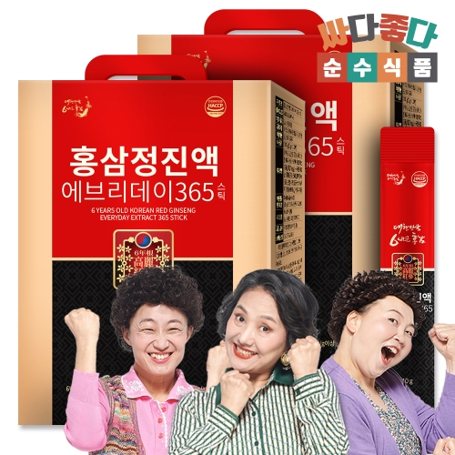 순수식품 홍삼정 진액 에브리데이 365 10g 100포 (2개)