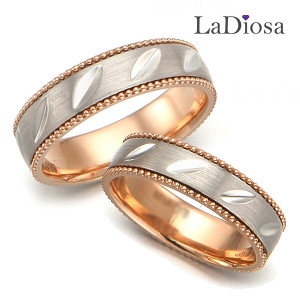 라디오사 La Diosa 14K 커플링 G14D2-9811RO 남녀한쌍세트_이미지