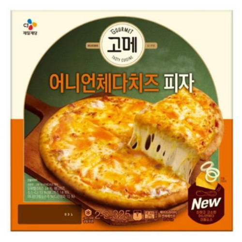 CJ제일제당 고메 어니언체다치즈 피자 325g (6개)_이미지
