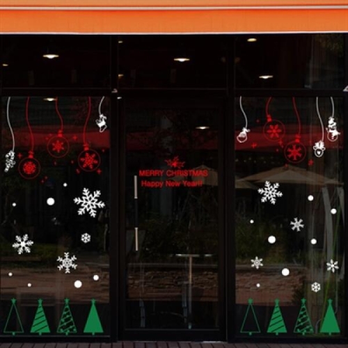 아트박스 낭만창고 cmi100-해피 트리와 눈꽃 오너먼트_이미지