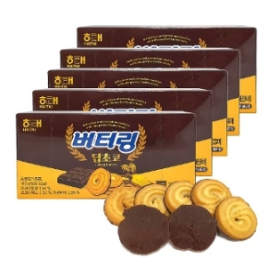 버터링 딥초코 12개입 x 5통 간식 쿠키 비스킷