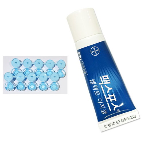 바이엘 맥스포스 셀렉트 이지겔 20g 2개 + 먹이캡 40개 (1세트)_이미지
