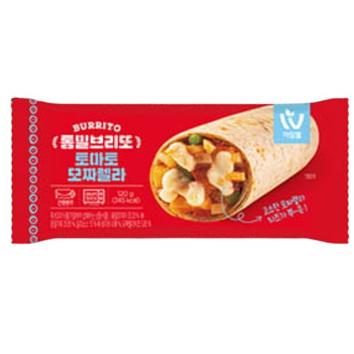 와이즈유엑스글로벌 아임웰 토마토 모짜렐라 통밀 브리또 120g (4개)_이미지