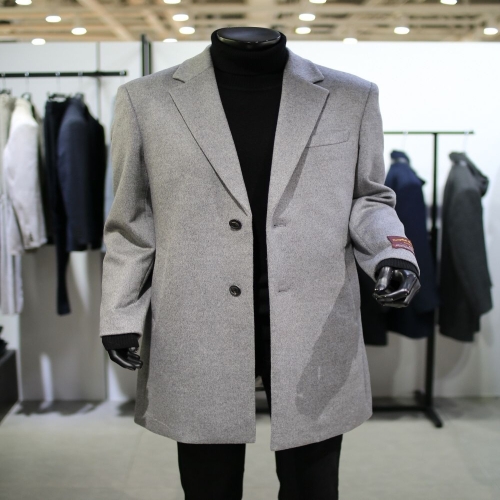 바쏘옴므 Mongolia 블렌드 캐시미어 싱글 체스터 코트 35WS4CA05A35