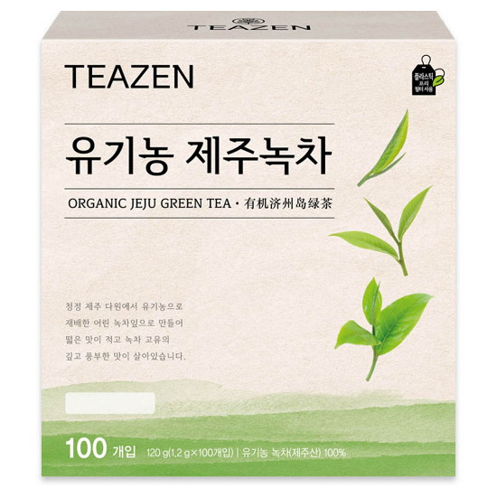 티젠 유기농 제주녹차 100T (5개)_이미지