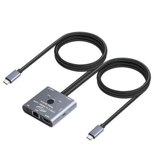 강원전자 NETmate NM-TCK01 2:1 KVM 스위치 (0.85m)