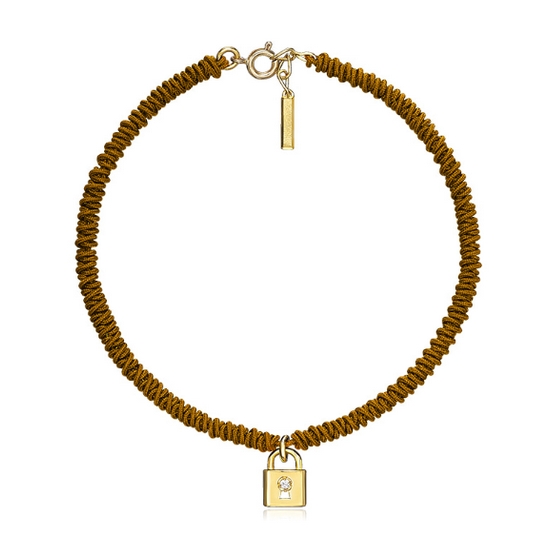 수앤진골드 자물쇠 매듭 팔찌 1.5g_이미지