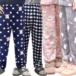 남성 극세사 밍크 수면 9부 하의