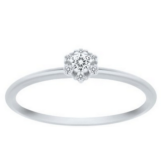 브리앙 18K 스노우 플라워 다이아몬드 반지_이미지