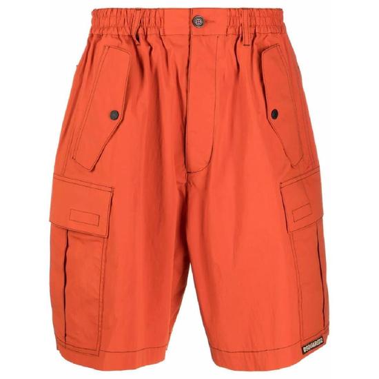 디스퀘어드2 콘트라스트 스티치 카고 팬츠 S74MU0709S53578 T