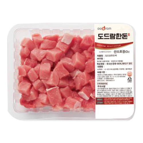 도드람푸드 도드람한돈 등심 카레용 500g (1개)_이미지