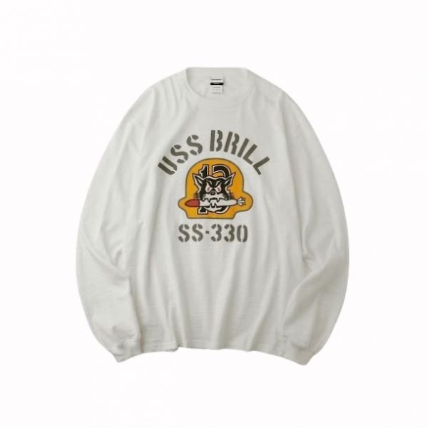 아웃스탠딩 MIL LONG SLEEVE USS BRILL _WHITE VW9PHWC FFC93SF 3104527