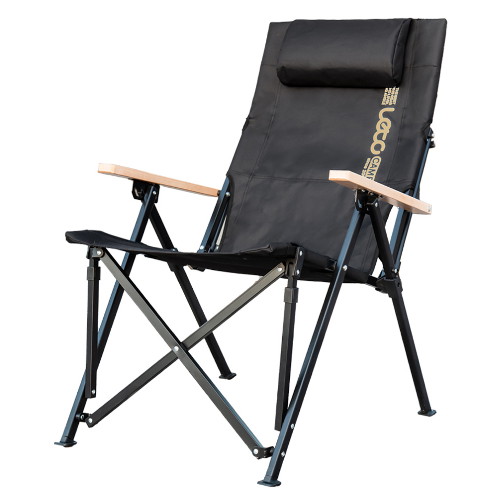 레토 릴렉스 롱 캠핑체어 2개 (블랙)_이미지