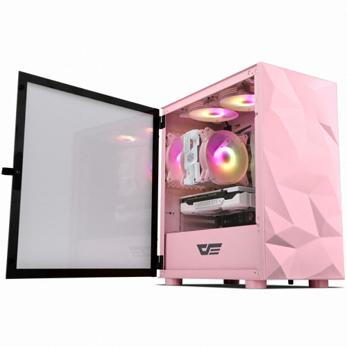 darkFlash DLM21 RGB 강화유리 (핑크)_이미지