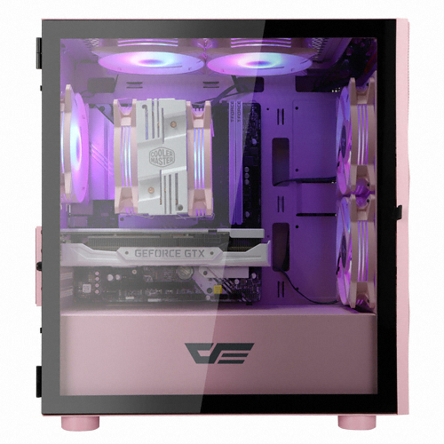 darkFlash DLM21 RGB 강화유리 (핑크)_이미지