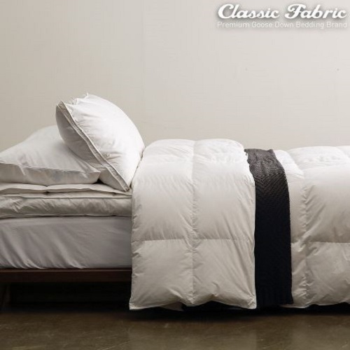 클래식패브릭 호텔패키지 헝가리 디럭스 구스다운 이불베개세트 1200g (퀸 Q)