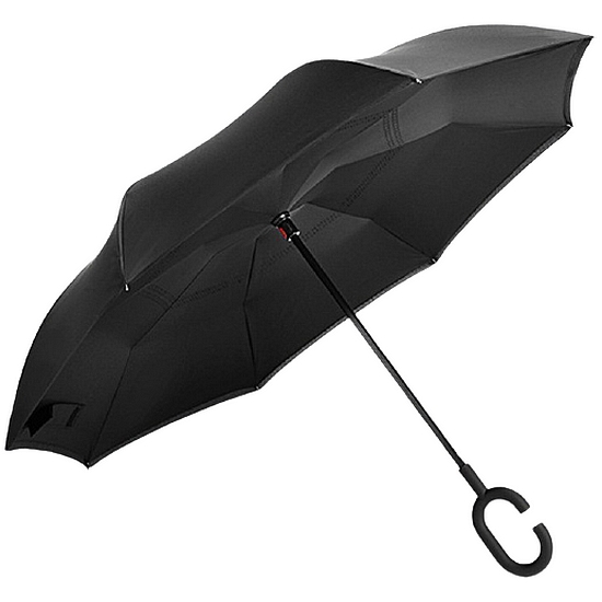 마스코타 C형 손잡이 거꾸로 스탠딩 우산 (1개)