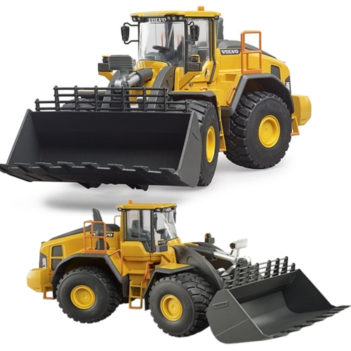 볼보 L260H 휠 로더 BRO2458 대형 사이즈 불도저 중장비 자동차 장난감