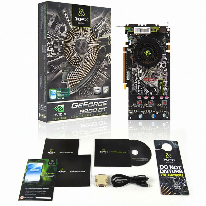 XFX ������ 9800GT LOW POWER D3 512MB ������