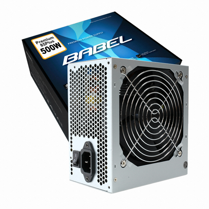 BABEL Premium 500W 85Plus Active PFC V2.31 Silverbel Series