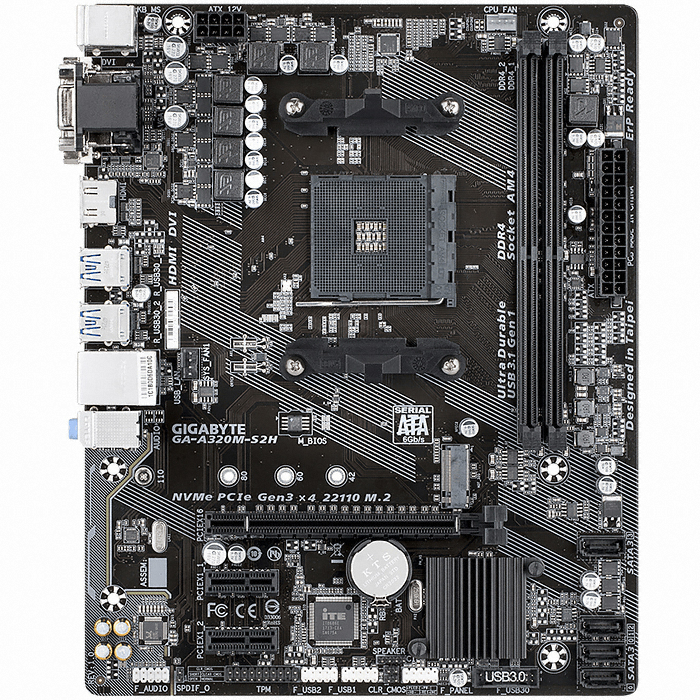 GIGABYTE GA-A320M-S2H 듀러블에디션 피씨디렉트_이미지