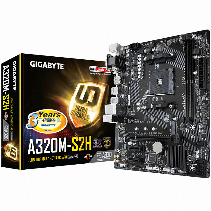GIGABYTE GA-A320M-S2H 듀러블에디션 피씨디렉트