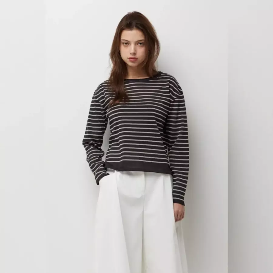 SISLEY 라운드넥 스트라이프 니트 SP70641 SP70641JEL 1178318