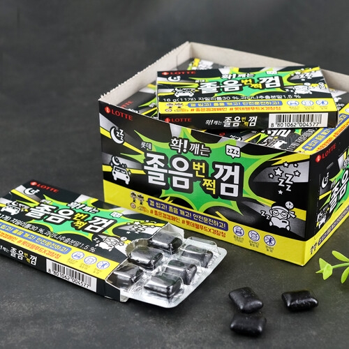 롯데제과 확  깨는 졸음 번쩍 껌 16g (12개)_이미지