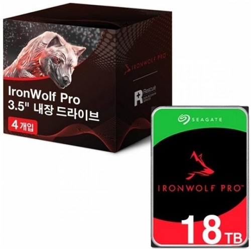 Seagate IronWolf Pro 패키지 7200/256M ST18000NE000 (4x18TB)_이미지