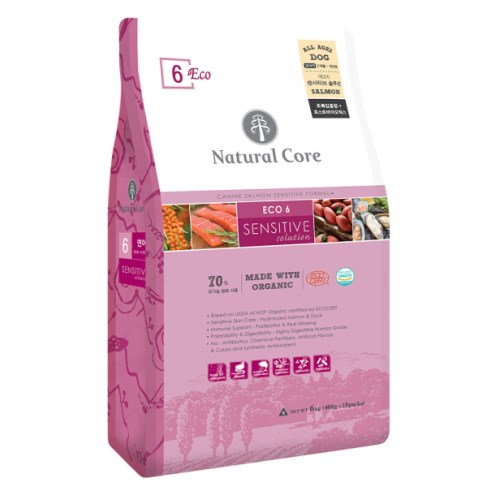 네츄럴코어 에코6 센시티브솔루션 연어 큰알갱이 10kg (1개)