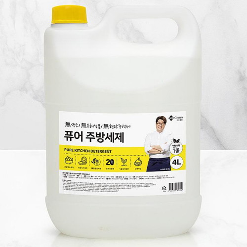 지오클린 지오클린 퓨어 주방세제 4L (2개)_이미지
