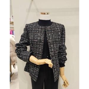 SI 모혼방 노카라 펄 트위드 자켓 SXJ2002JJ_이미지