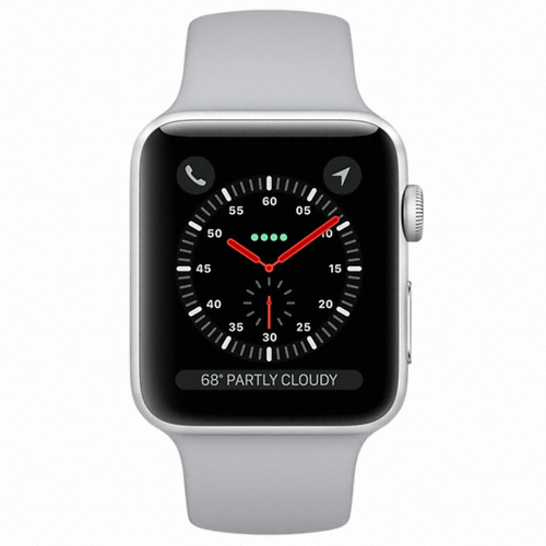 APPLE 워치 시리즈3 38mm Cellular 실버 알루미늄 (포그 스포츠밴드)_이미지