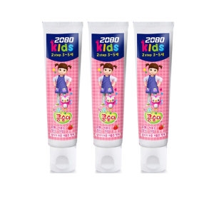 2080 키즈 2스텝 콩순이 치약 75g (3개)_이미지