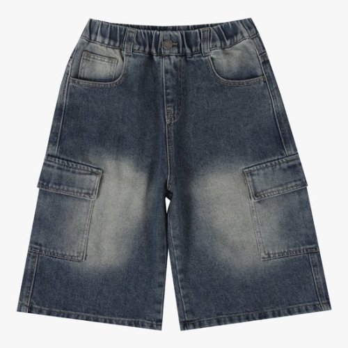 일로딜로 카고 와이드 버뮤다 데님 IDTH2580Z