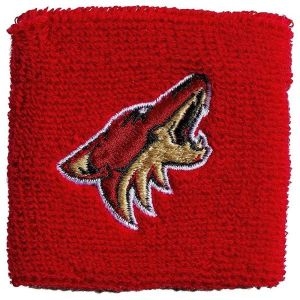 Sports NHL 코요테 6.4cm 자수 손목 밴드 한 쌍 148782