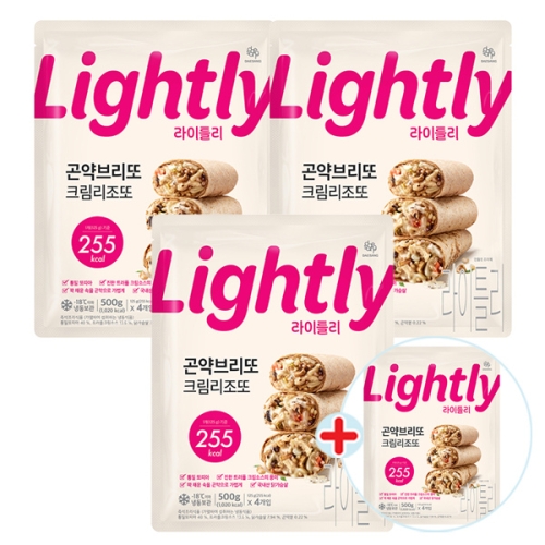 대상 청정원 라이틀리 곤약브리또 크림리조또 500g (4개)
