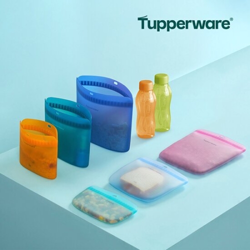 타파웨어 실리콘백 6종+에코물병 2종_이미지