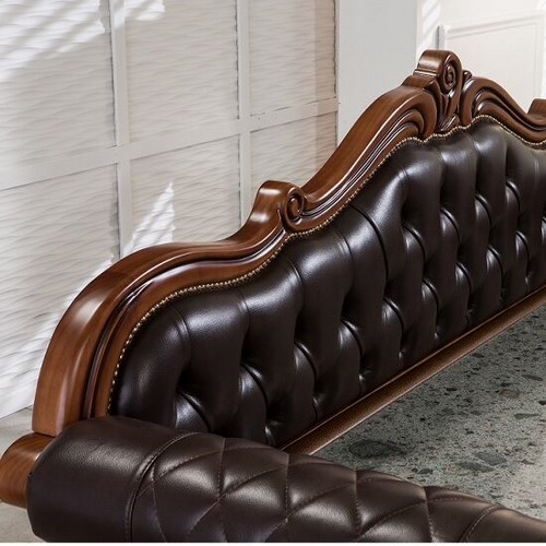 장수돌침대 7114CH 럭셔리 원목 돌소파 MS (홍맥반석)_이미지