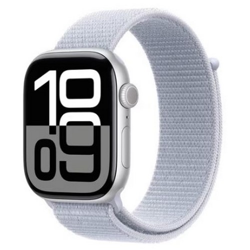 APPLE 워치 시리즈10 46mm 실버 알루미늄 (스포츠루프, 해외구매)_이미지
