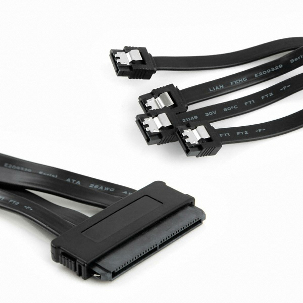 라이트컴 COMS SAS 32P (SFF-8484/SATA x4) 케이블 내장형 (ITA353, 0.5m)_이미지