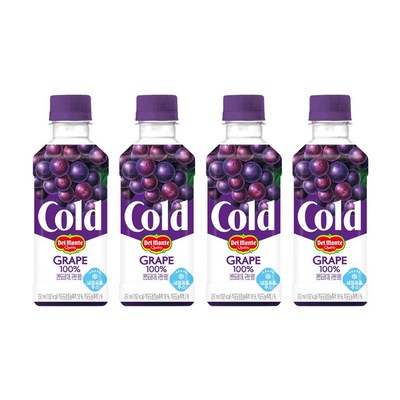 롯데칠성음료 델몬트 콜드포도 100% 250ml (4개)_이미지
